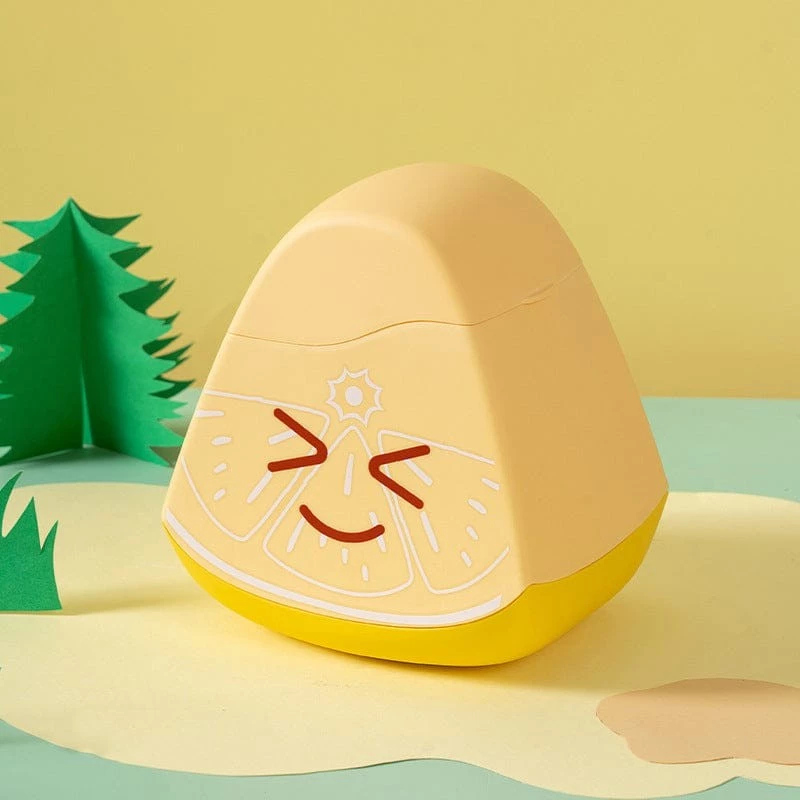 Lixeirinha Porta Treco Resistente Design de Frutinhas e Bichinhos com Tampa Abre e Fecha com Vedação